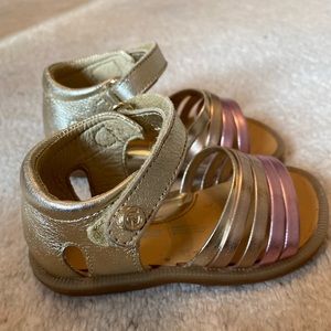 Naturino Sandal, Gold / Multi Metallic, Size EU 21